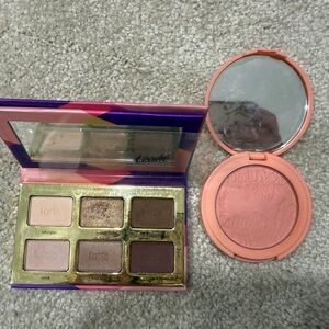 Tarte eye shadow palette and blush, gently used
